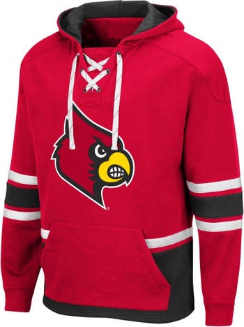 Colosseum Athletics White Louisville Cardinals Arch And Logo 3.0 Pullover  Hoodie for Men