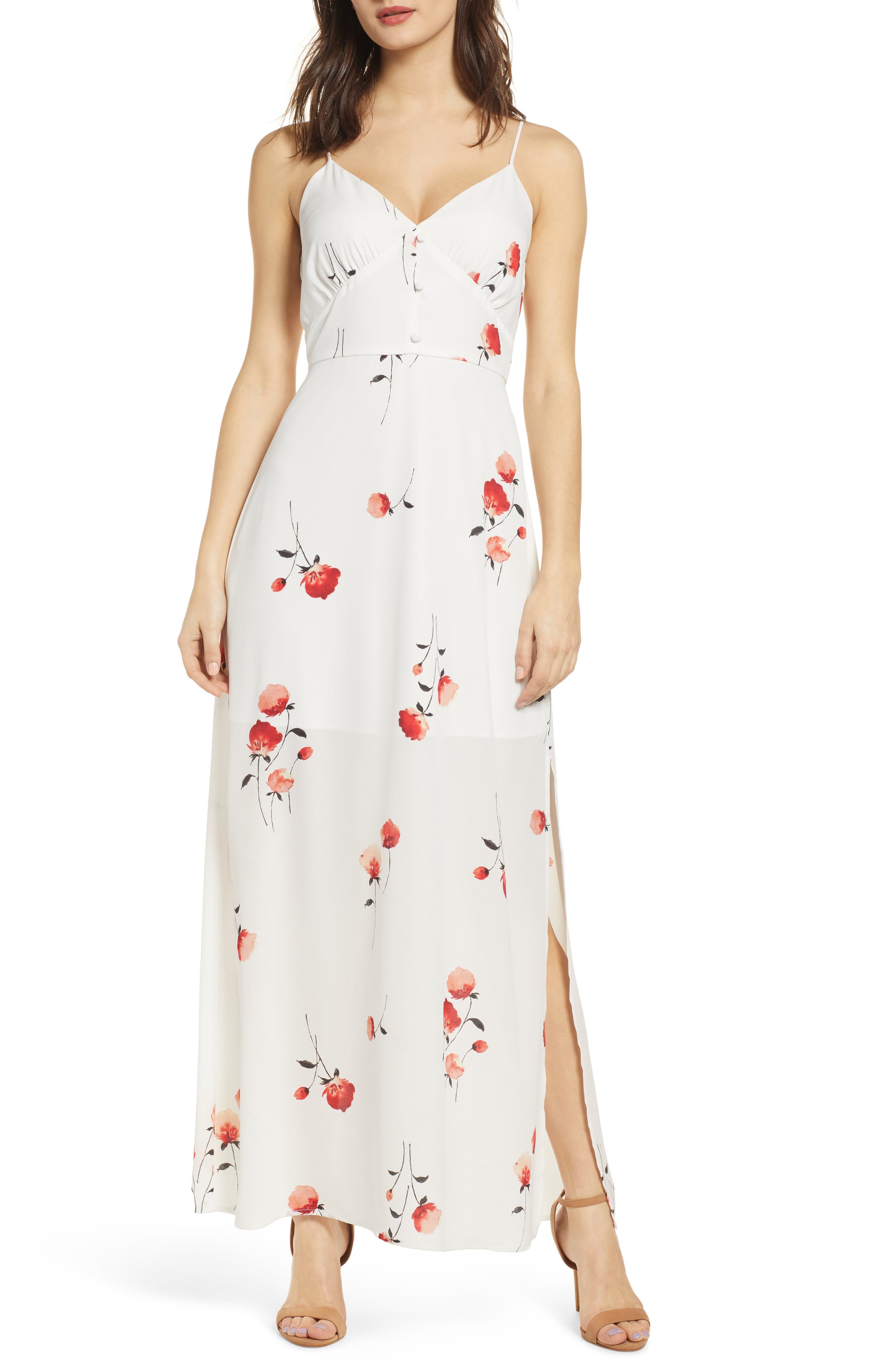 Row A Strappy Maxi Dress, Ivory