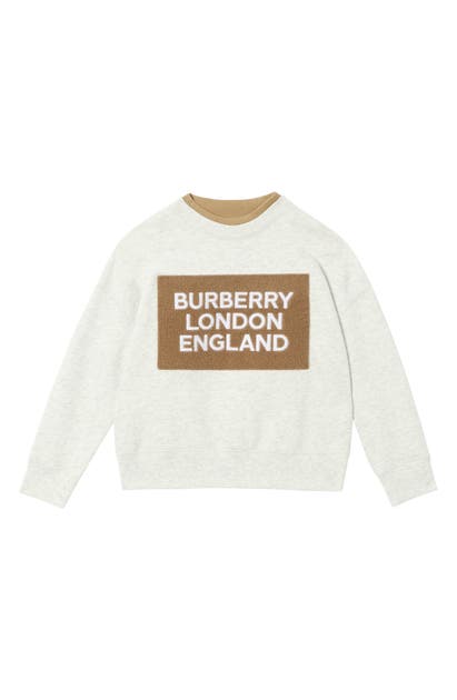 BURBERRY FABBIO LOGO PATCH SWEATSHIRT,8019688