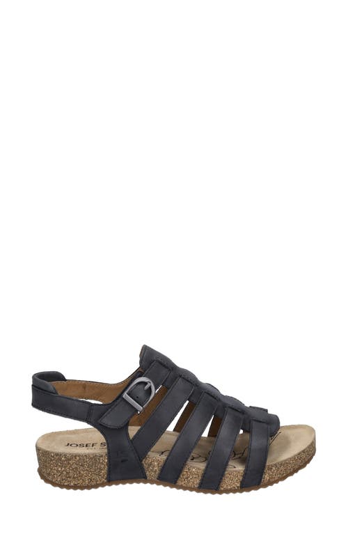 Josef Seibel Tonga Fisherman Sandal In Black