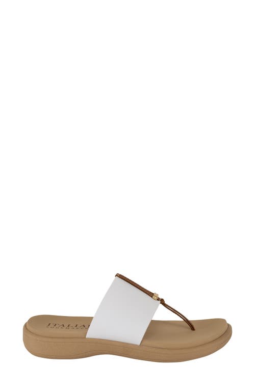 Italian Shoemakers Jahzara Elastic Strap Sandal In White