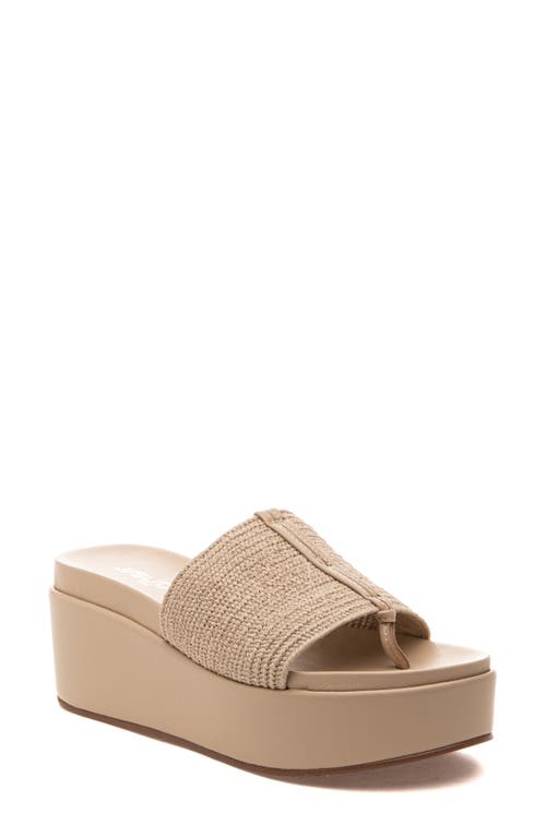 Quo Woven Wedge Sandal in Natural