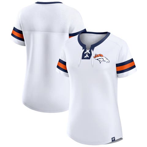 Lids Denver Broncos Fanatics Branded Women's Plus Lace-Up Pullover