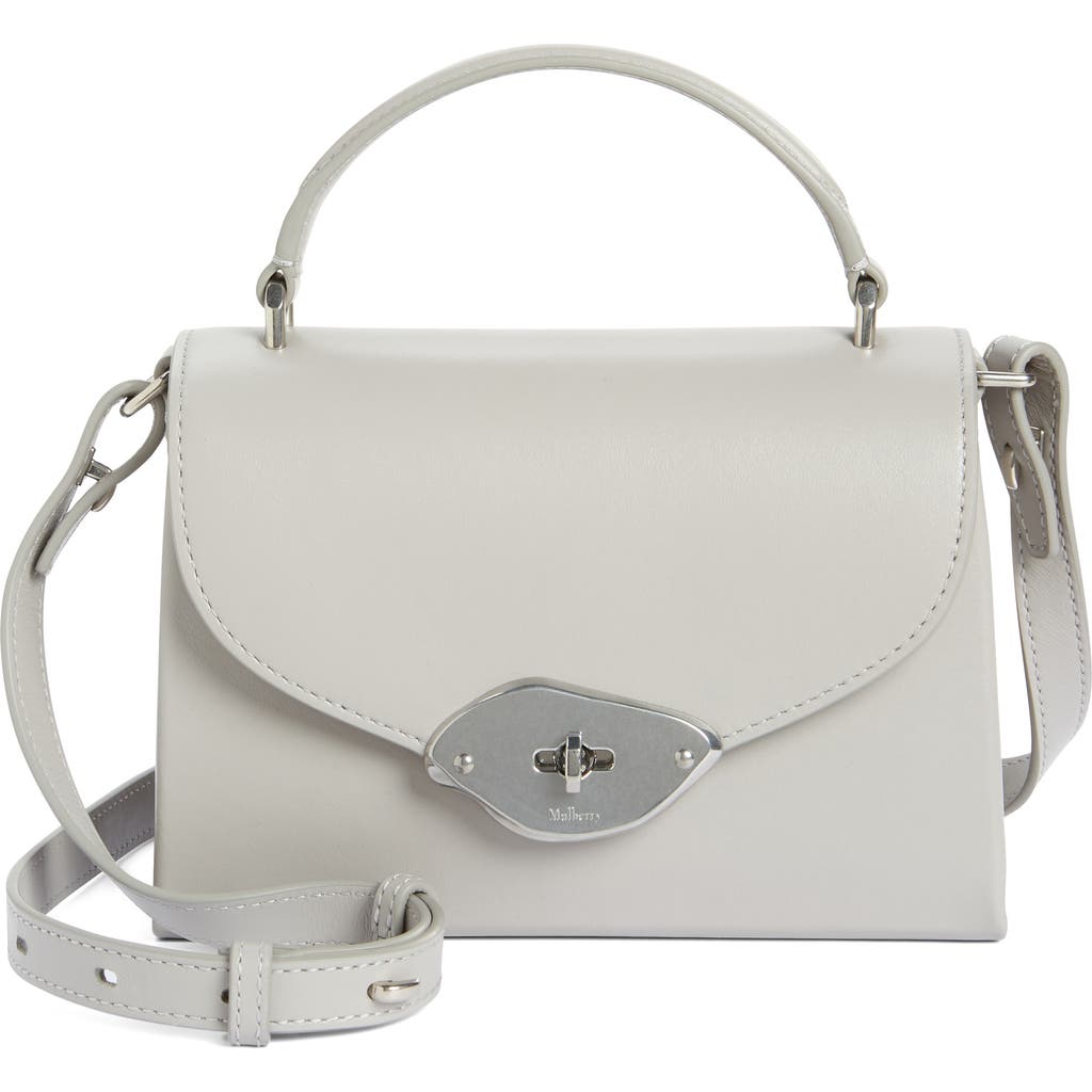 Mulberry Small Lana Top Handle Crossbody Bag In Pale Grey