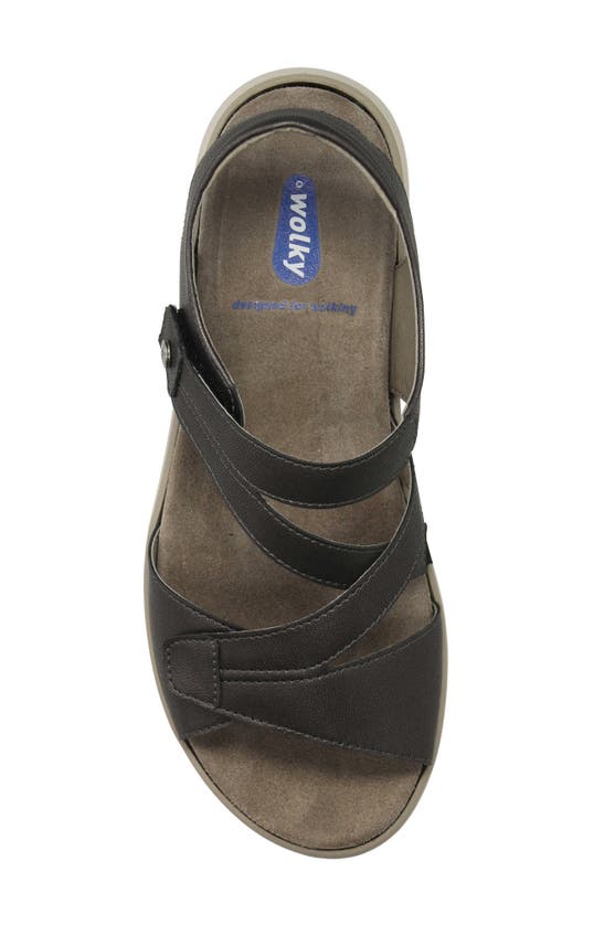 Shop Wolky Ikaria Ankle Strap Platform Wedge Sandal In Inox Biocare