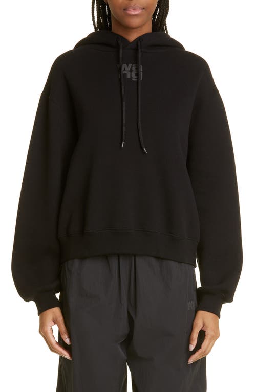 Alexander Wang Gender Inclusive Relaxed Fit Essential Terry Cloth Hoodie in Black