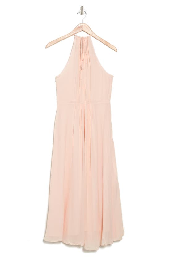 REISS MARTA HALTER NECK MIDI DRESS 