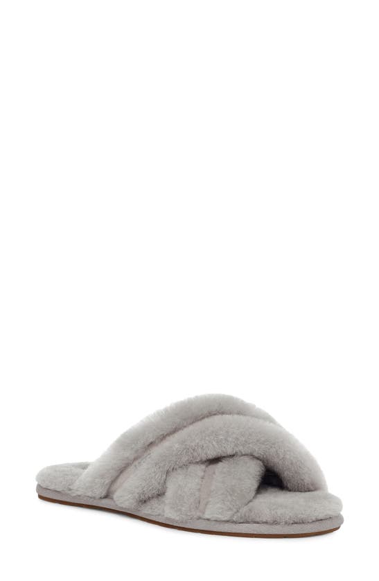 Ugg Scuffita Genuine Shearling Slide Slipper In Seal