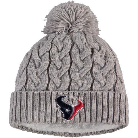 Women's New Era Gray Pittsburgh Steelers Swift Cable Cuffed Knit Hat with  Pom