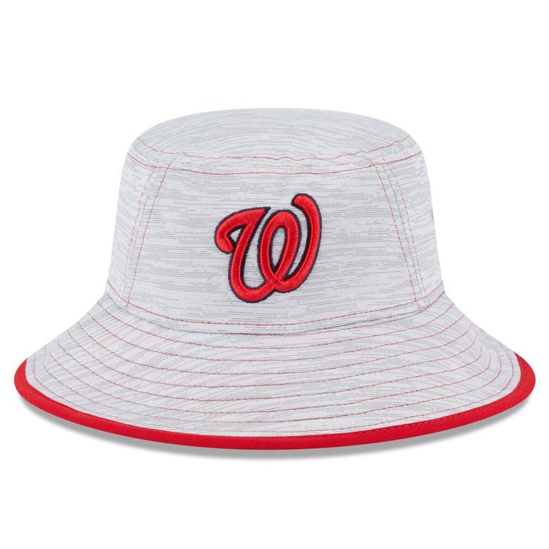 New Era Grey Washington Nationals Game Bucket Hat ModeSens