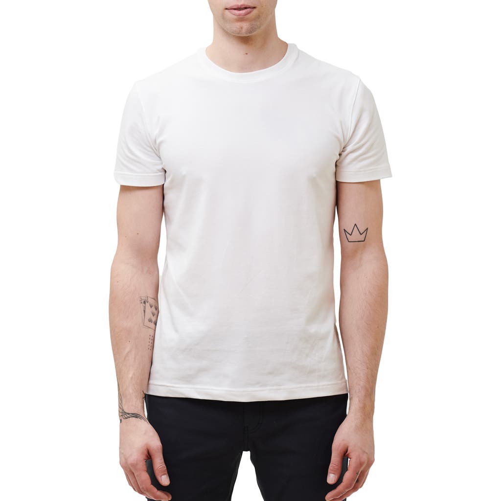Western Rise Cotton Blend Jersey T-Shirt in White 