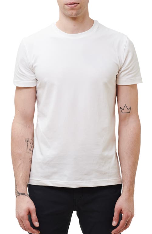 Cotton Blend Jersey T-Shirt in White