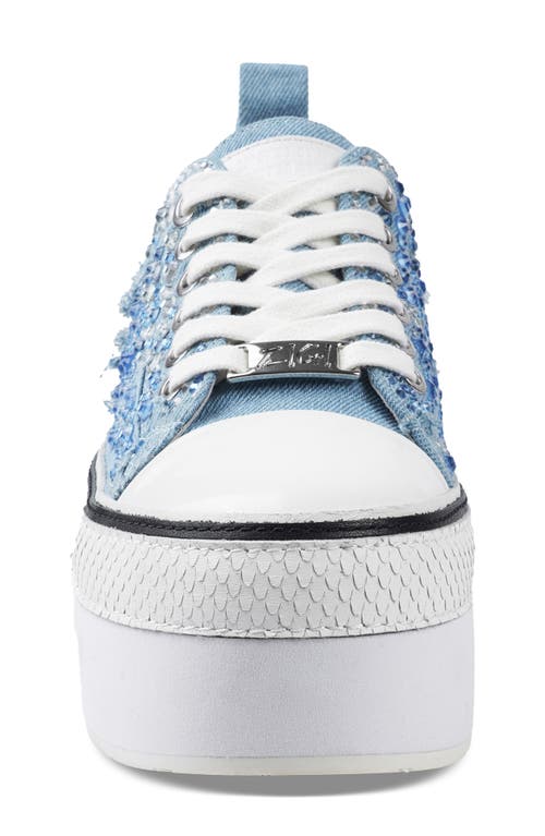 Zigi Koralay-2 Embellished Platform Sneaker In Blue/multi