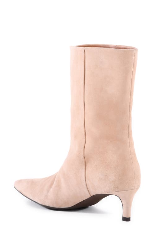 Shop Seychelles Game Changer Pointed Toe Kitten Heel Boot In Buff Suede