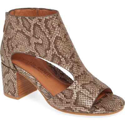Gentle Souls By Kenneth Cole Charlene Peep Toe Sandal, Metallic