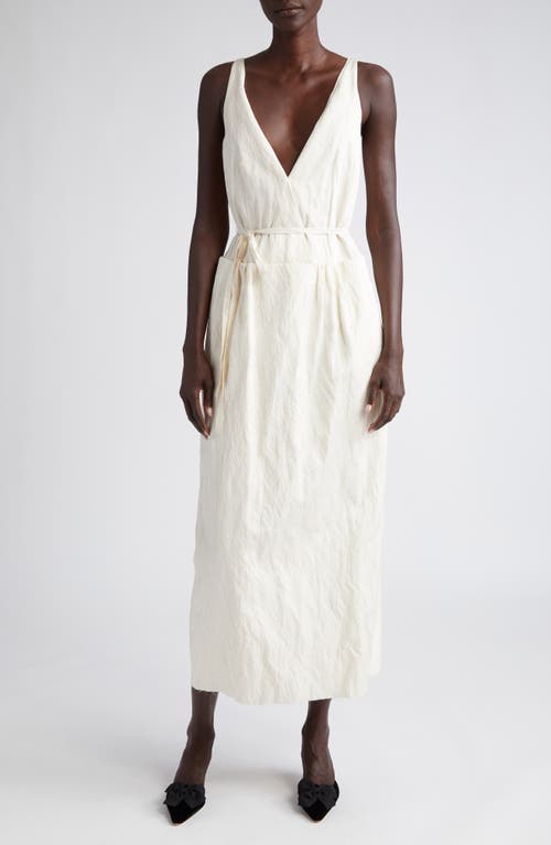 Altuzarra Anouk Crinkle Texture Sleeveless Dress Ivory at Nordstrom, Us