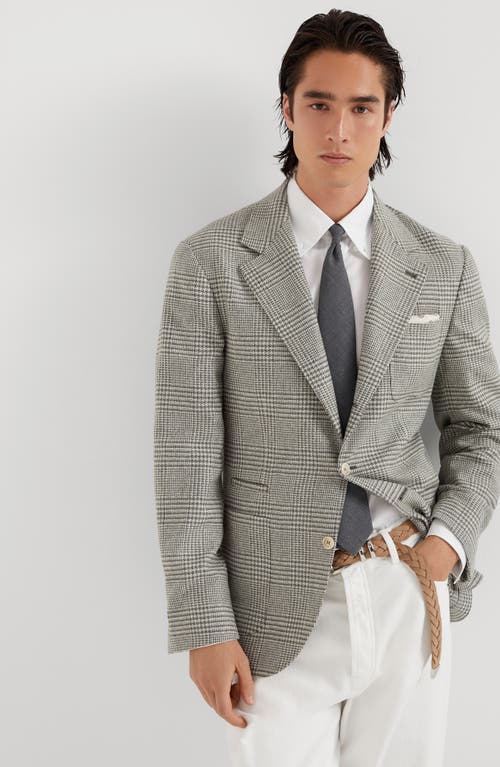 Shop Brunello Cucinelli Blazer With Patch Pockets In Military