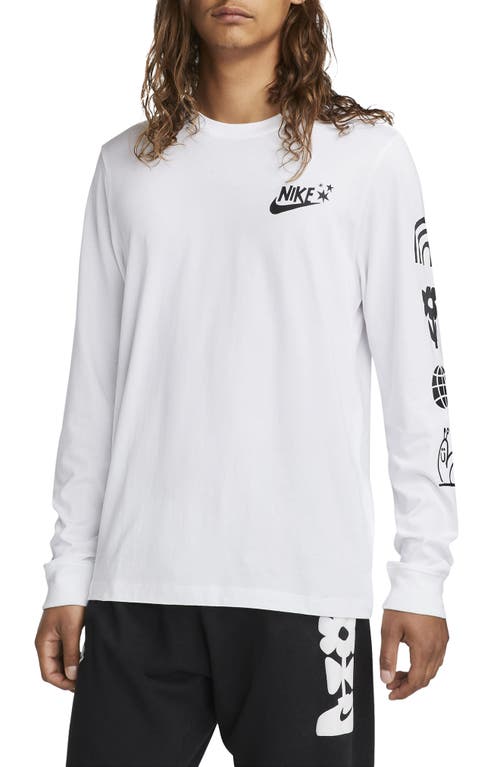 Have a Nike Day Long Sleeve Graphic Tee in White