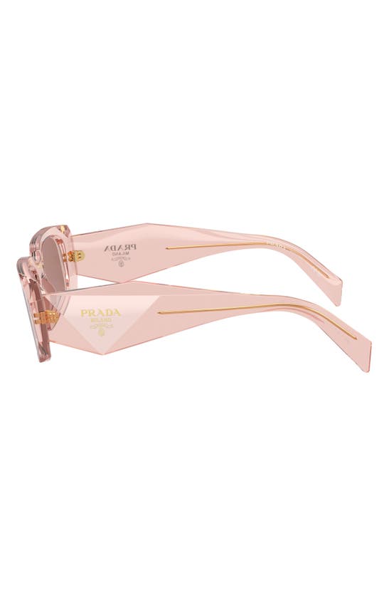 Prada 51mm Rectangular Sunglasses In Lite Brown