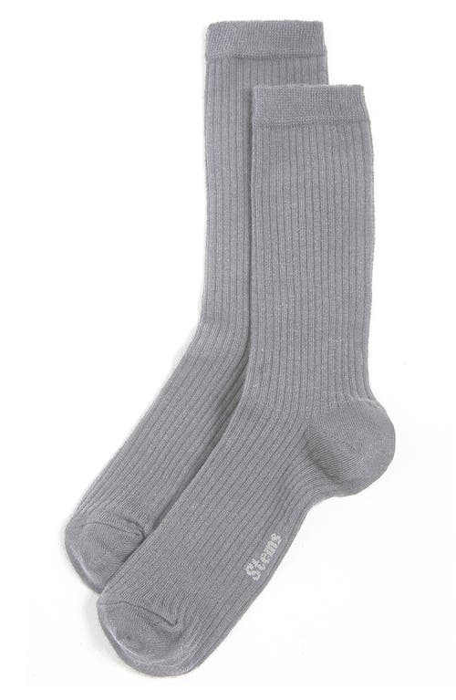 Stems Cloud Cotton & Cashmere Blend Crew Socks in Grey at Nordstrom