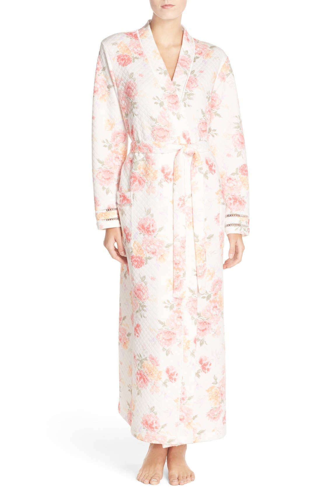 Carole Hochman Floral Quilted Robe Nordstrom