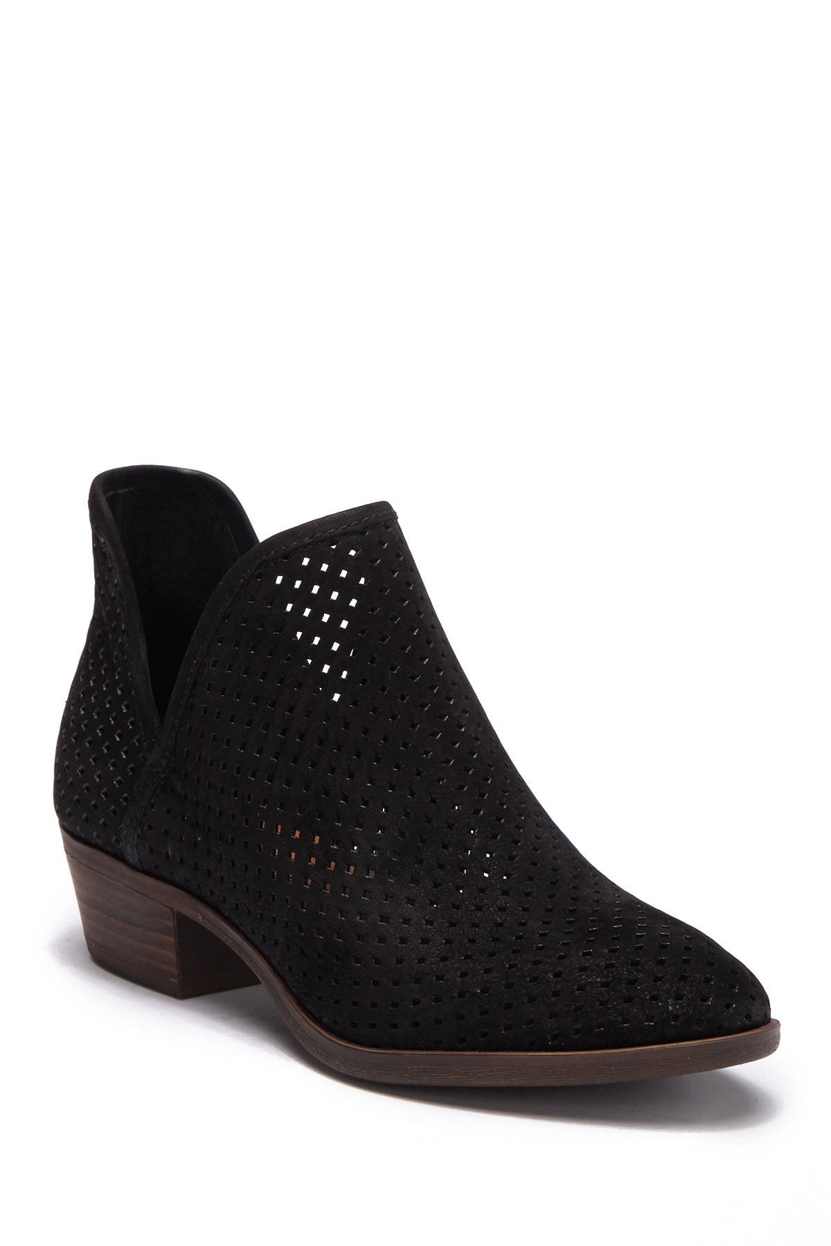 lucky brand brooklin perforated suede bootie