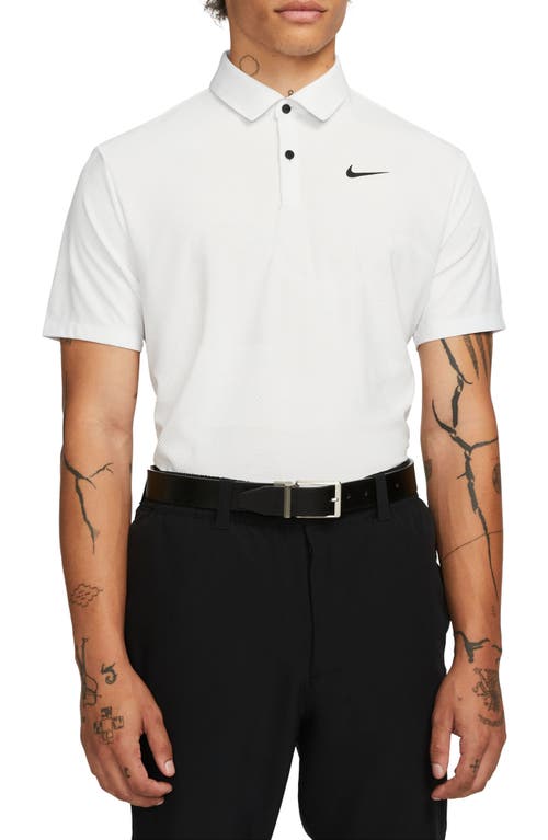 Nike Golf Dri-fit Adv Tour Camo Golf Polo In Summit White/white/black