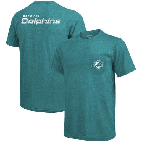 Men's New Era Aqua Miami Dolphins Combine Authentic Offsides Long Sleeve T-Shirt