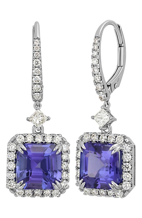 Bony Levy Collectors Tanzanite & Diamond Drop Earrings in 18K White Gold at Nordstrom