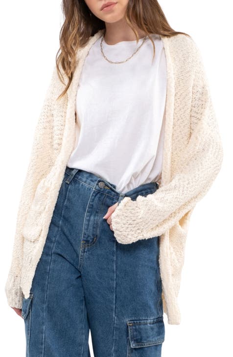 Courtney Blend Boxy Cardigan - Cream