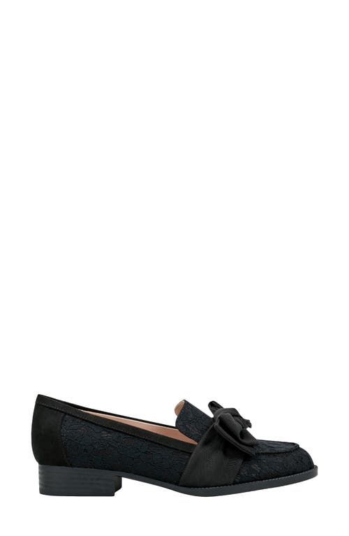 Shop Bandolino Bow Loafer In Black Lace