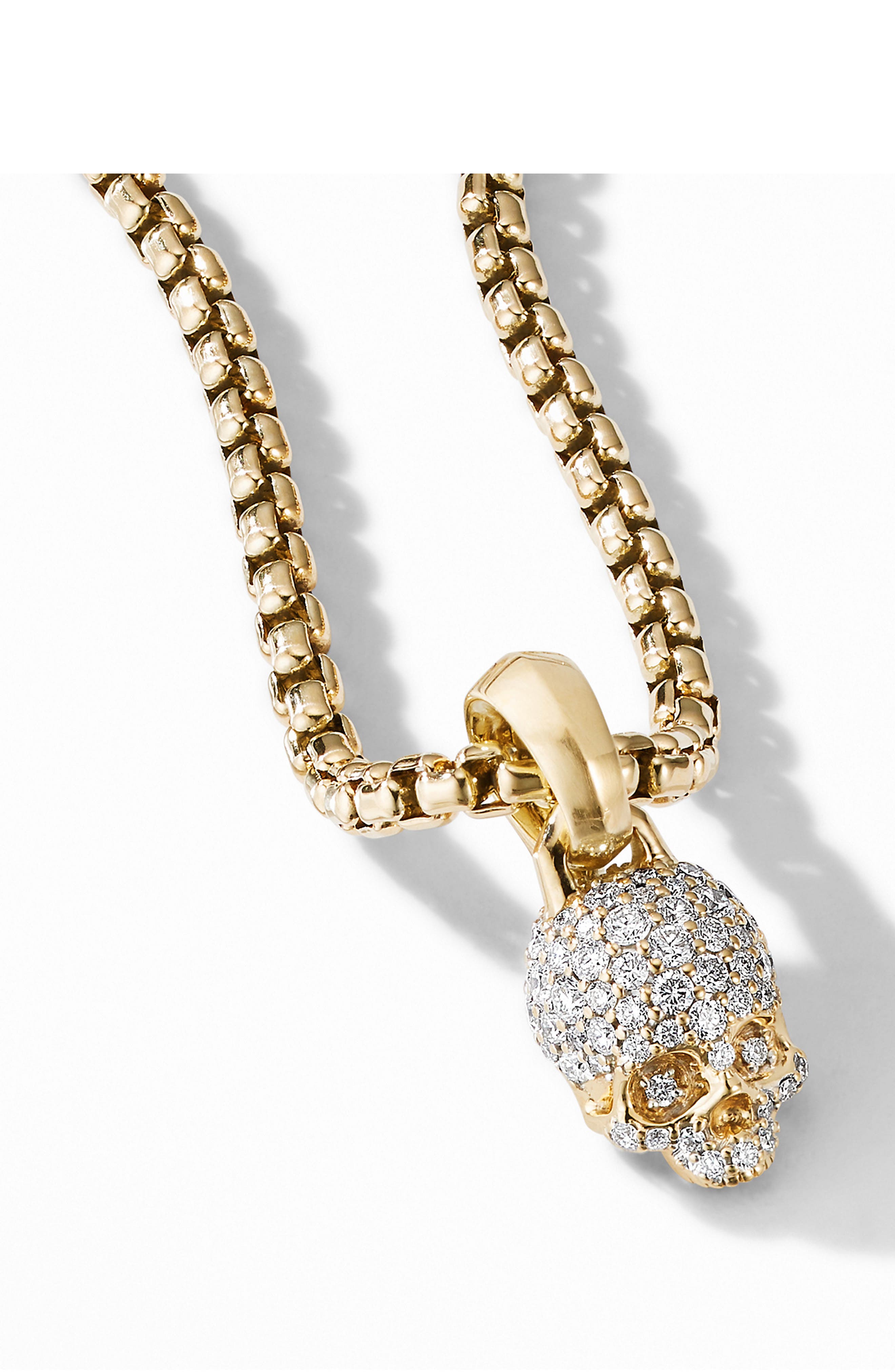 diamond skull necklace