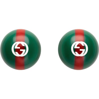 Gucci Stripe Stud Earrings
