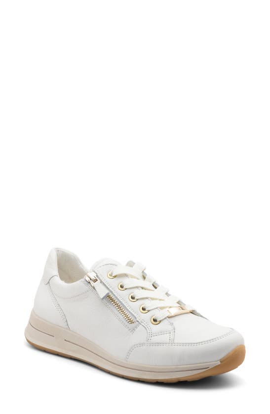 Ara Oleanna Sneaker In Cream Leather