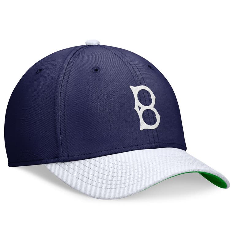 Shop Nike Royal/white Brooklyn Dodgers Cooperstown Collection Rewind Swooshflex Performance Hat