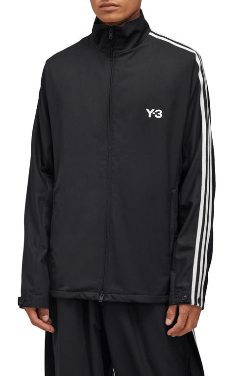 Y-3 Recycled Polyester & Wool Blend Refined Track Jacket In Black