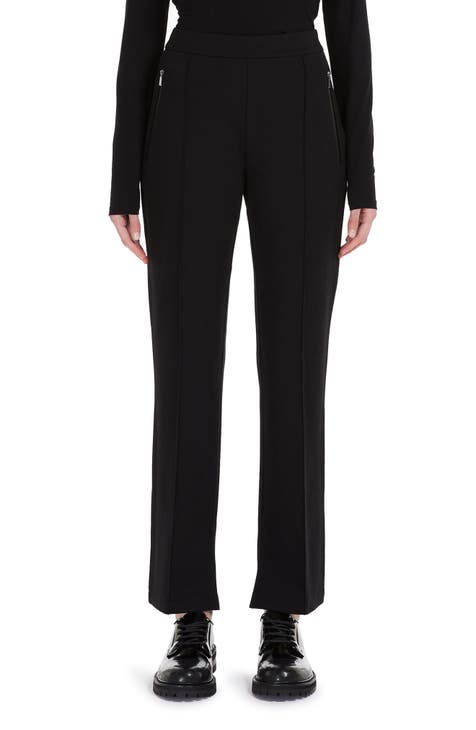 WEEKEND MaxMara Bootcut trousers GOYA in jersey in black