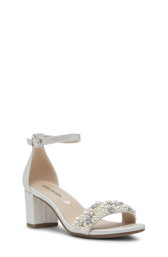 Shop Steve Madden Jcarrson Ankle Strap Sandal In Pearl