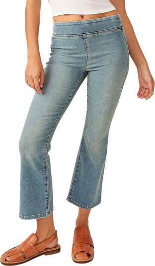 Free people sales clean crop flare