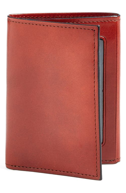 'Old Leather' Trifold Wallet in Cognac