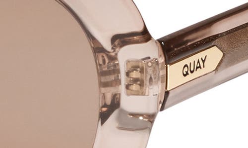 Quay Australia Set List 54mm Aviator Sunglasses In Doe/tan