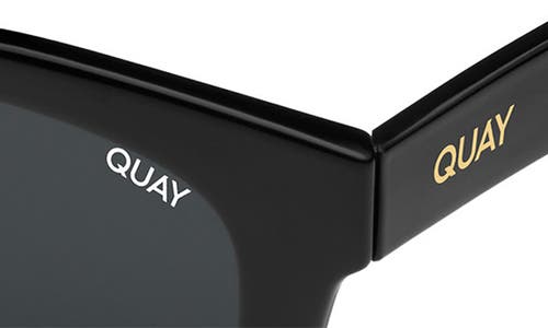 Shop Quay After Hours 51mm Polarized Square Sunglasses In Black/smoke Polarized