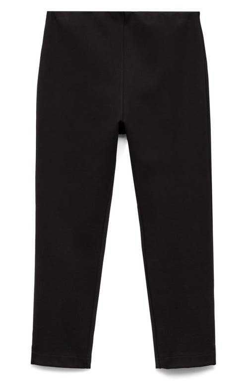 Mango Capri Leggings In Black