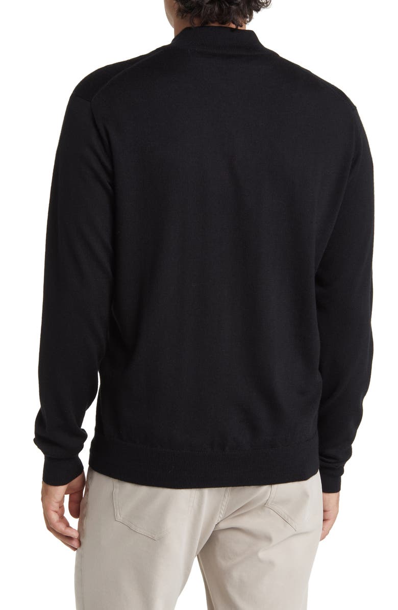 Peter Millar Autumn Crest Quarter Zip Wool & Lyocell Sweater | Nordstrom
