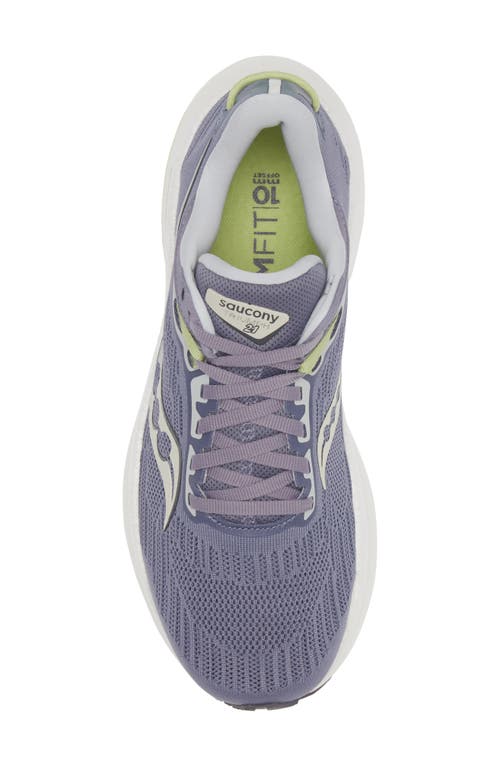 Shop Saucony Triumph 21 Running Sneaker In Iris/fern