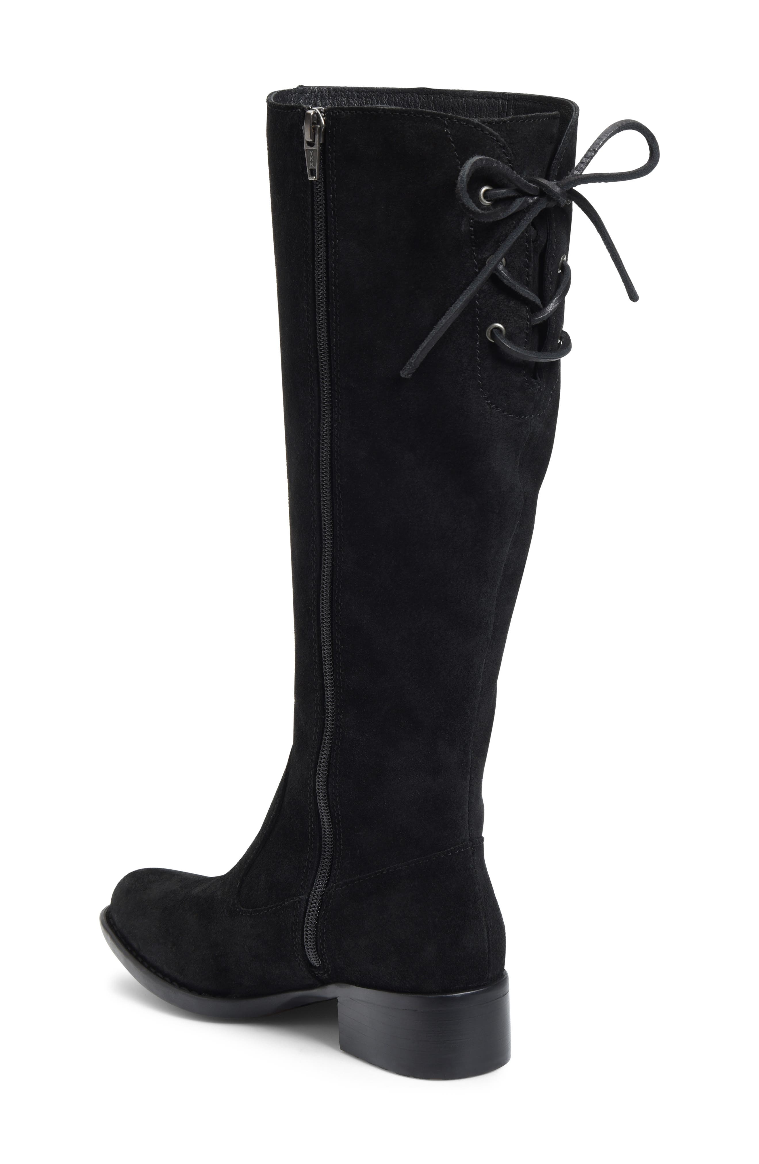 born tall suede boots