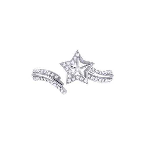 Luvmyjewelry Milky Way Sterling Silver Diamond Ring In Silver