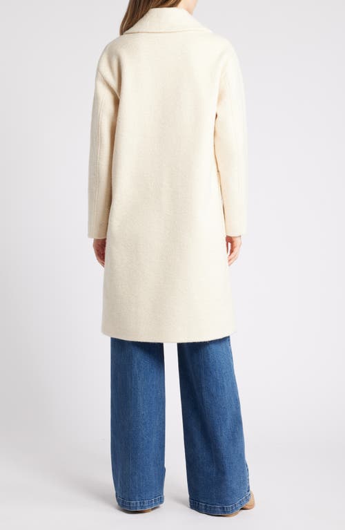 Shop Lucky Brand Bouclé Peacoat In Cream