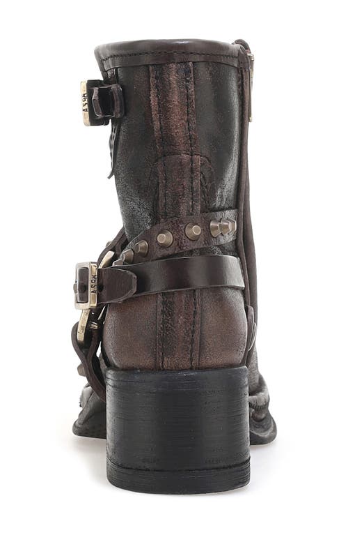 As98 A.s.98 Carter Moto Boot In Brushed Mocha