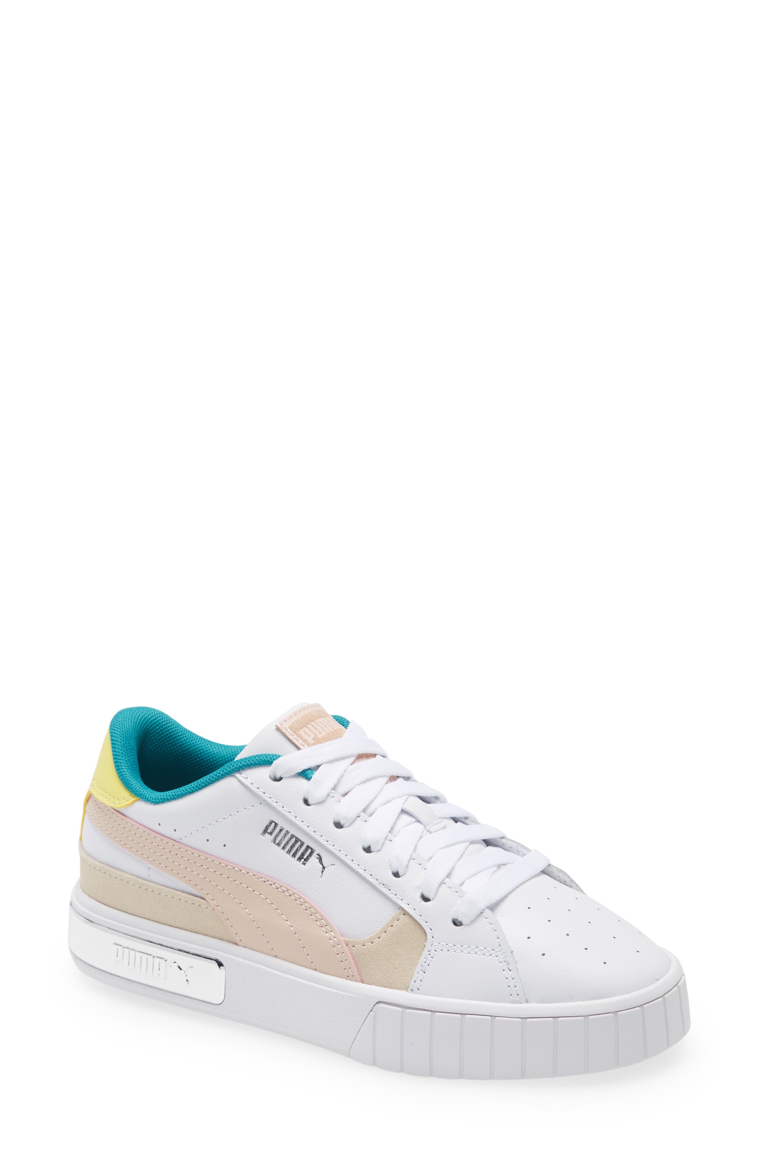 puma platform sneakers white